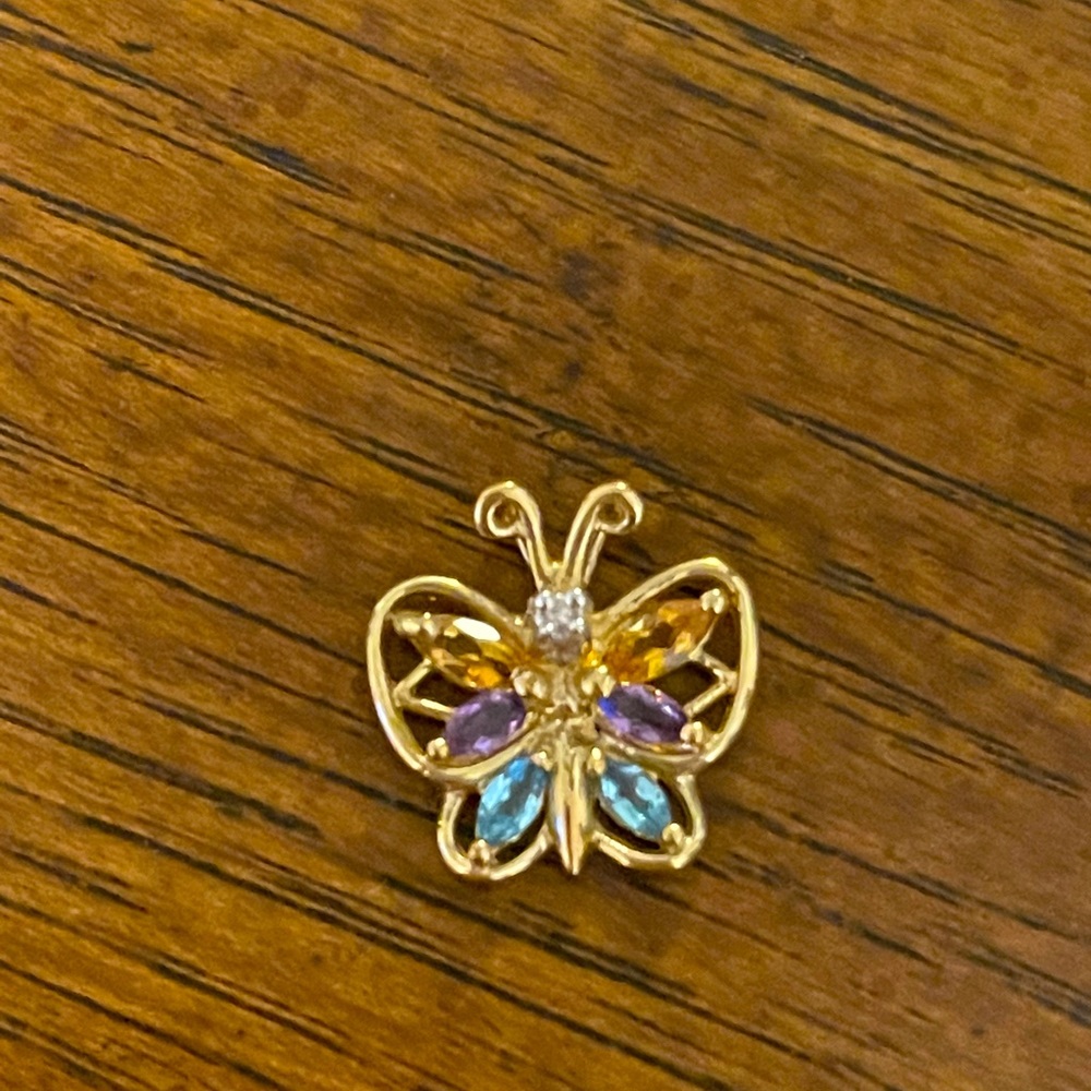 Gold Butterfly Pendant